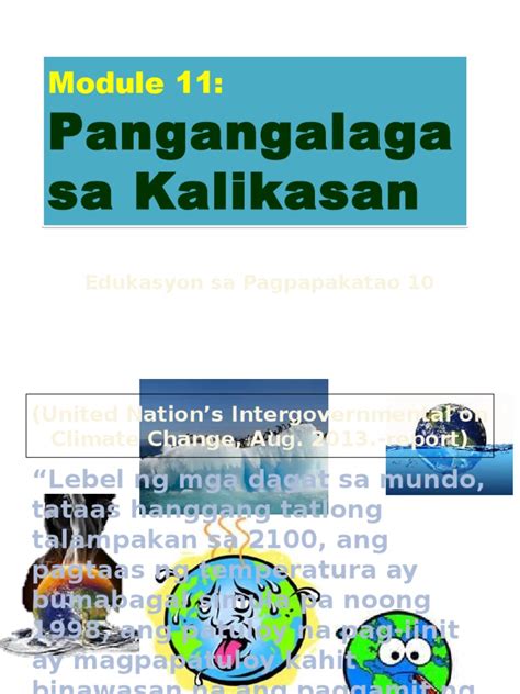 Module 11 pangangalaga sa kalikasan es p 10 .